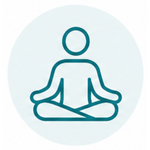 icono persona meditando